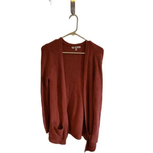 LOVE TREE Fuzzy Fall Cardigan size M - Picture 2 of 5